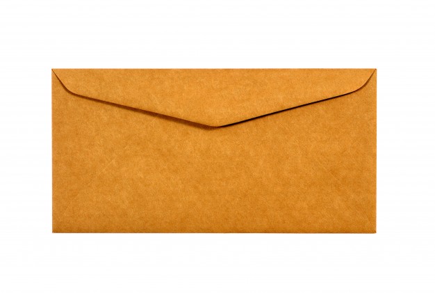 envelope marrom