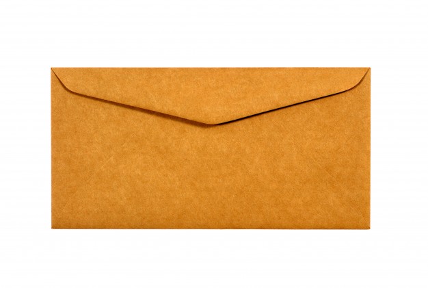 Envelope marrom